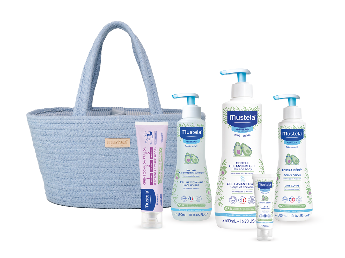 Mustela Baby Essential Basket_Blue