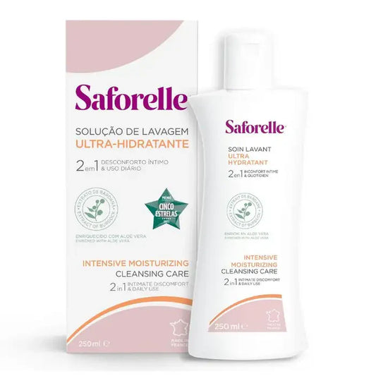 Saforelle Ultra Hydrating Sensitive Skin Wash Solution - 250ml - Healtsy