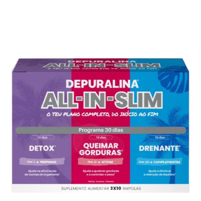 Depuralina All-In-Slim 10ml (x30 ampoules) - Healtsy
