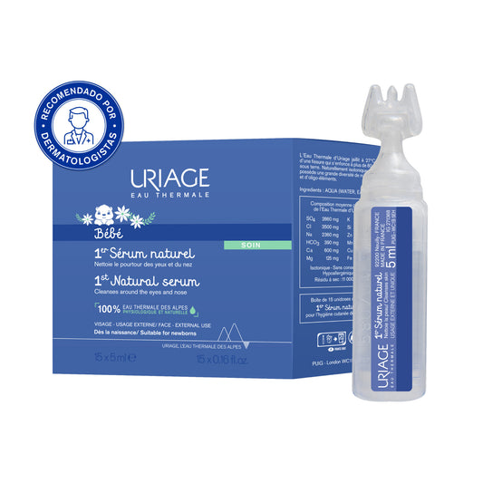 Uriage Bebe 1st Natural Physiological Serum - 5ml (x15 units) - Healtsy