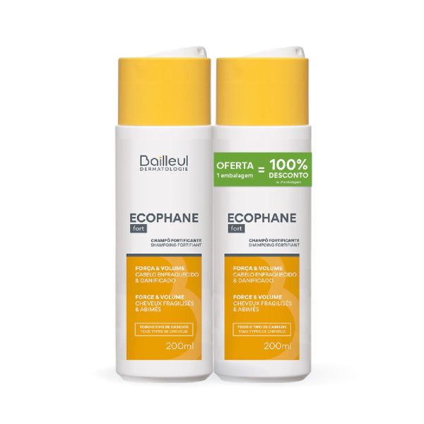 Biorga Dermatologie Ecophane Fortifying Shampoo - 200ml (Duo with 2nd Pack Offer)