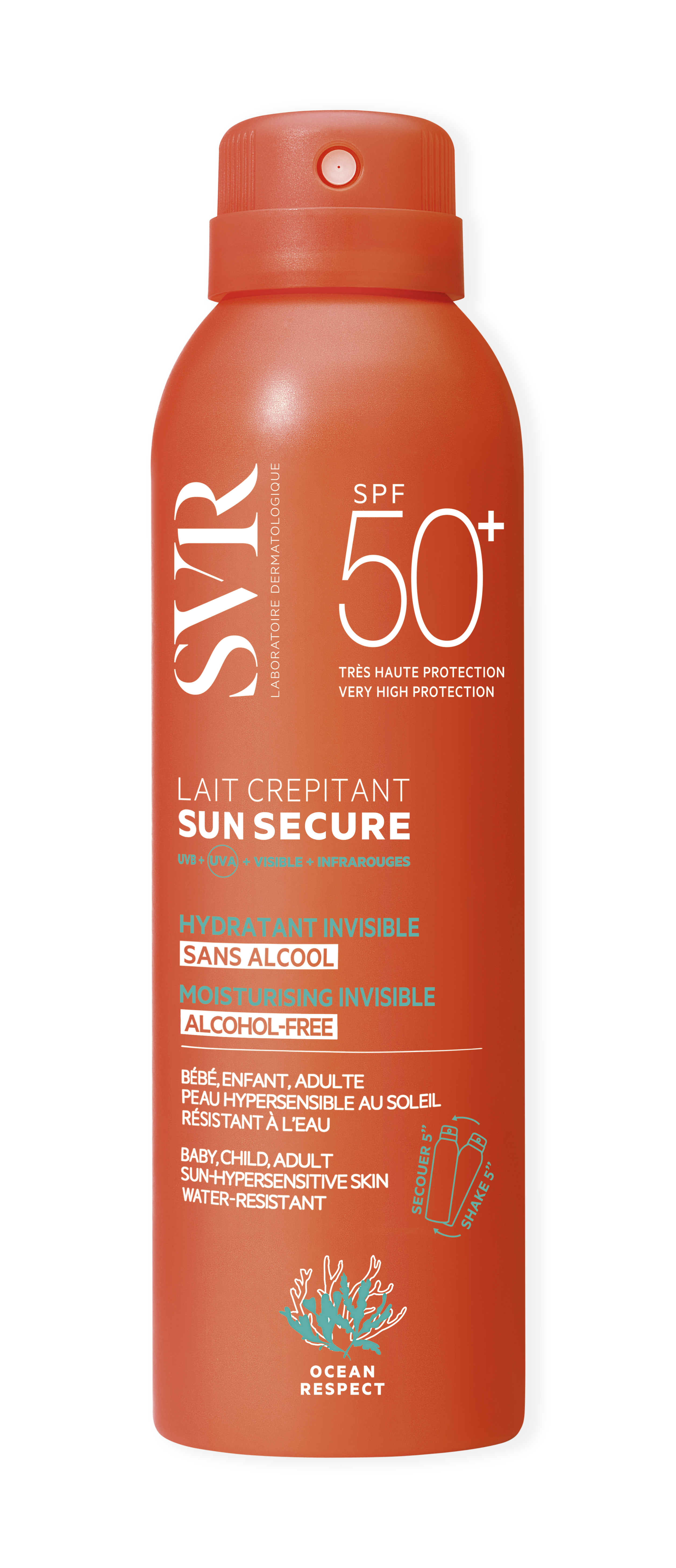 SVR Sun Secure Milk Crepitant SPF50+ - 200ml - Healtsy