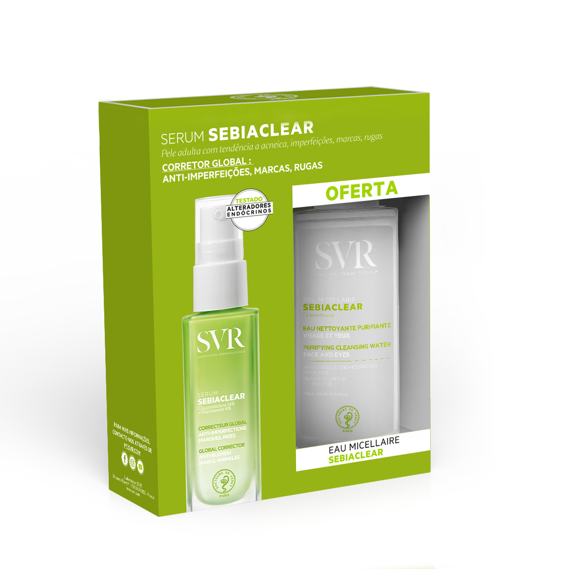 SVR Sebiaclear Serum 30 ml + Ag Mic 75