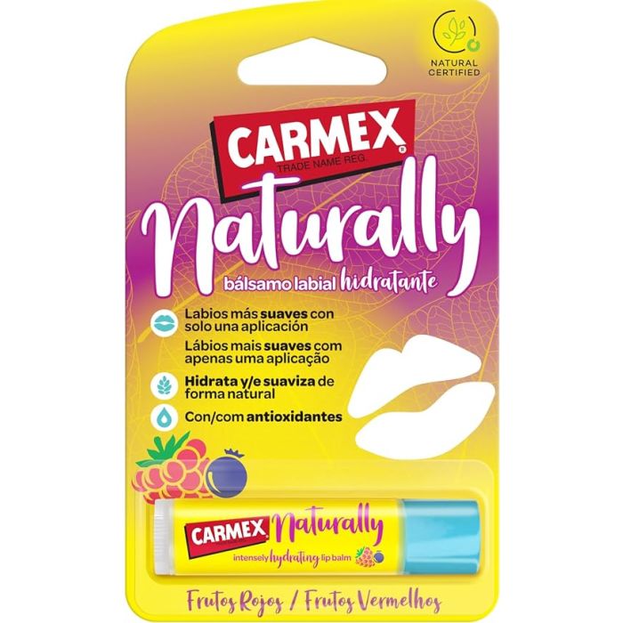 Carmex Naturally Stick Berry Lip Moisturizer - 4.25G - Healtsy