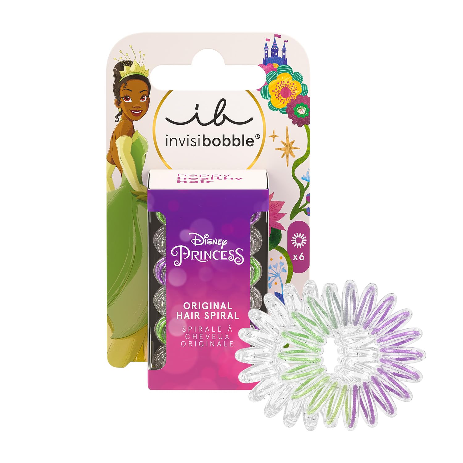 Invisibobble Elastic Kids Disney Tiana (x6 units) - Healtsy
