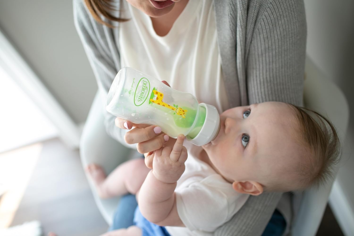 Dr Brown's Option+ Baby Bottle - Wide - Giraffe - Nipple No. 2 - 270ml - Healtsy