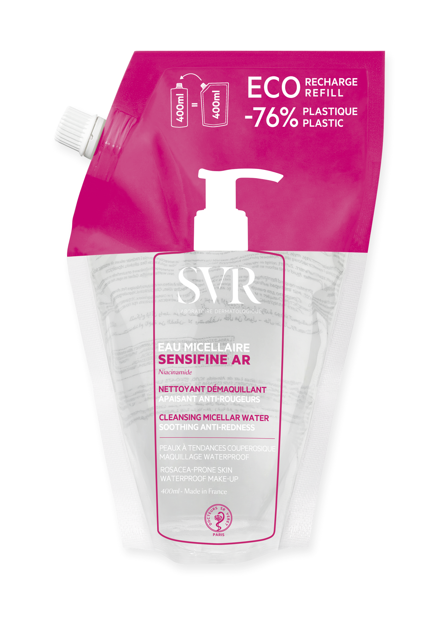 SVR Sensifine AR Ecorefill Micellar Water - 400ml - Healtsy