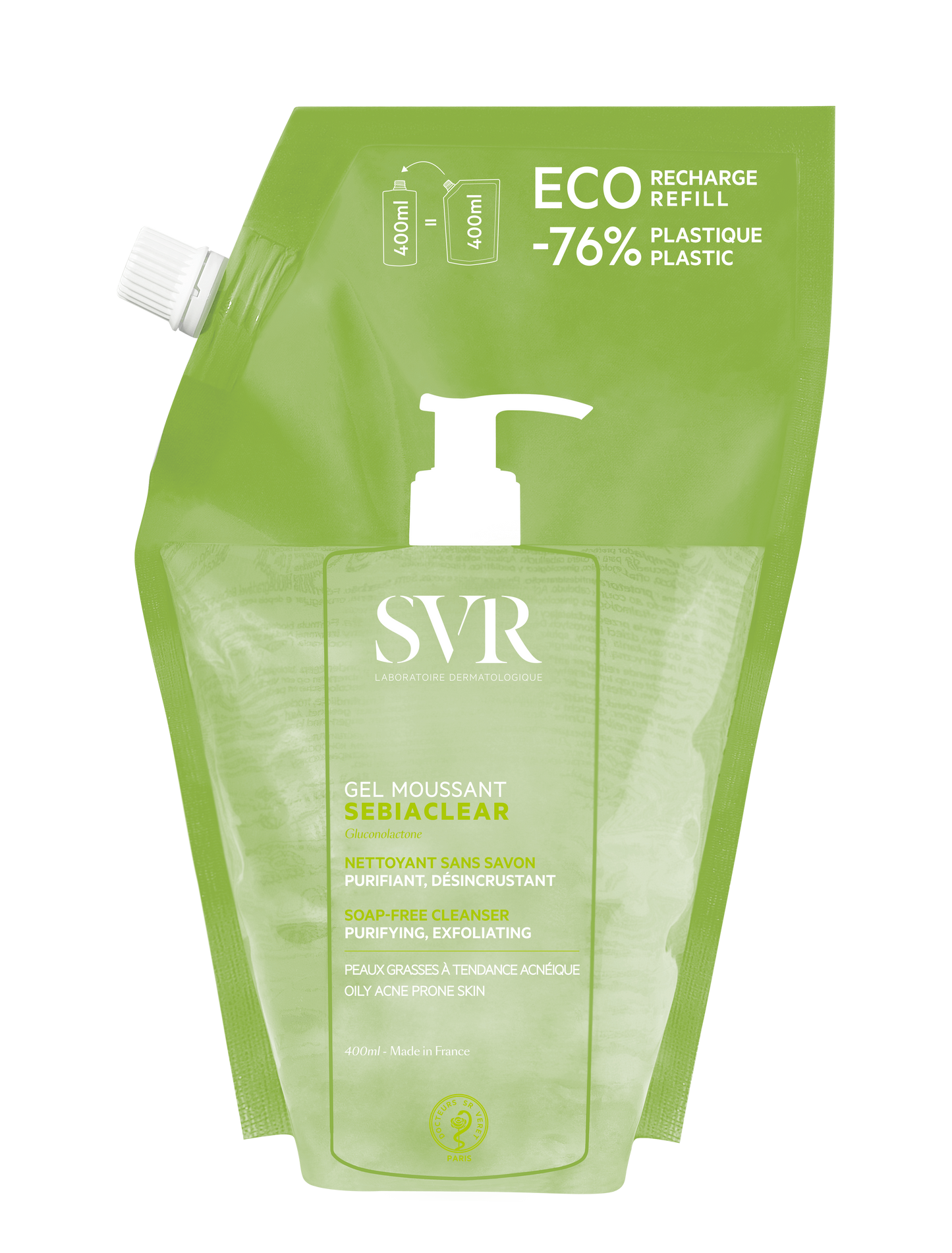 SVR Sebiaclear Gel Mouss Recambio 400Ml