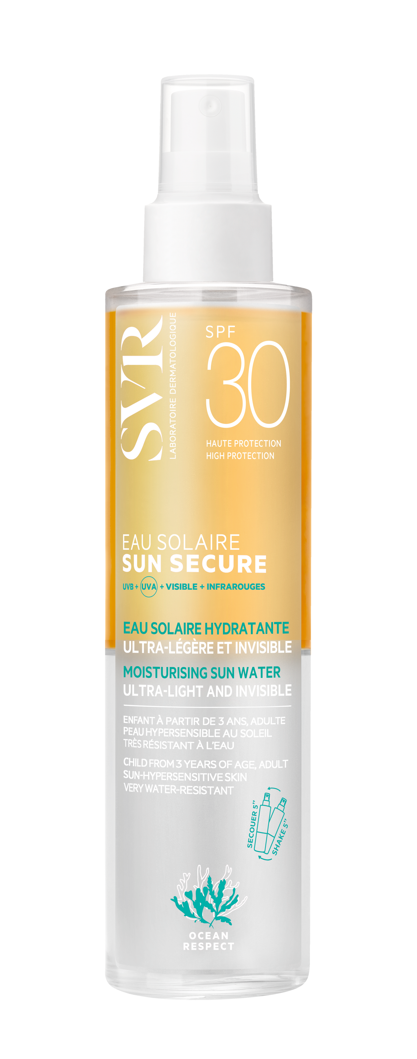 SVR Sun Secure Eau Solaire SPF30 - 200ml