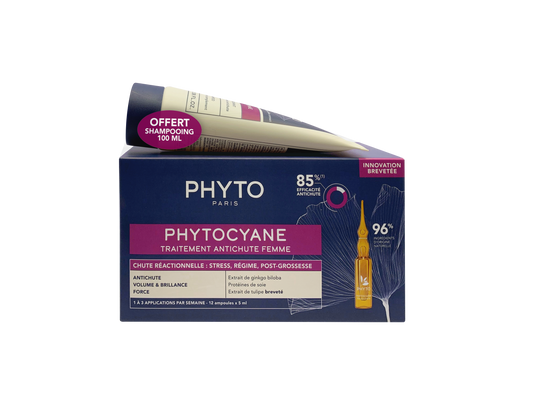 Phytocyane Reacional_ Mujer - 5ml (x12 unidades) + Oferta Champú - 100ml