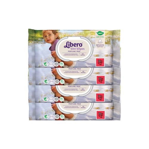 Libero Wet Wipe Baby Hygiene Wipe (x64 units) Pack of 4 packs