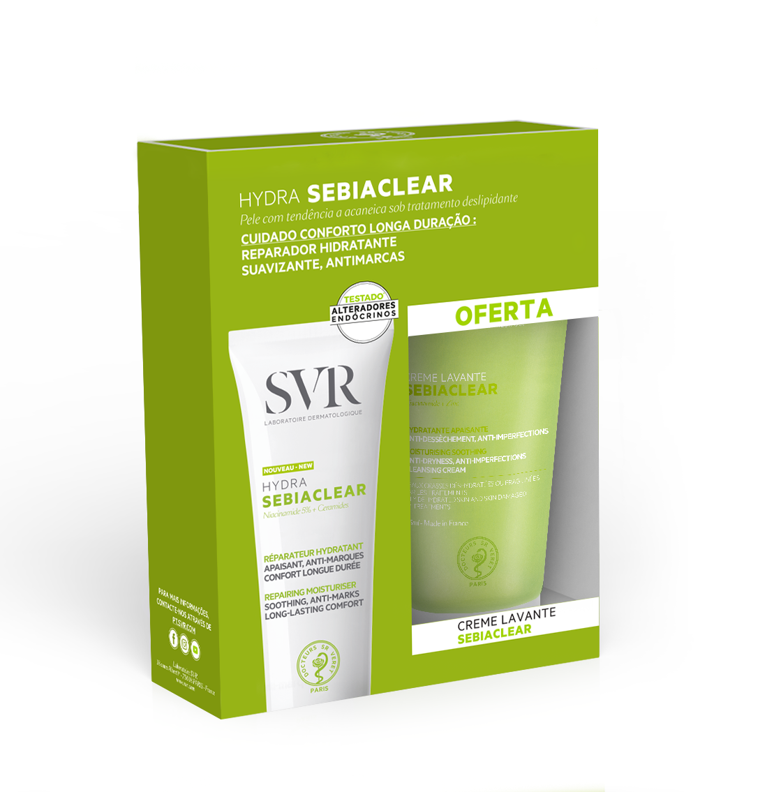 SVR Sebiaclear Hydra40Ml+De Cr Lav55