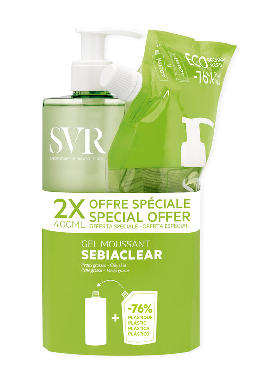 SVR Gel Moussant - 400ml + Recambio - 400ml