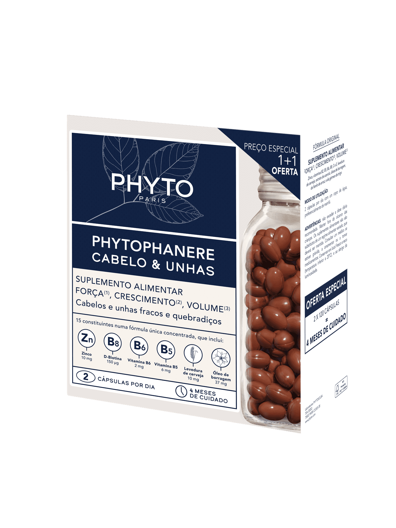 Phytophanere Capsx120+De Capsx120, cápsulas(s)