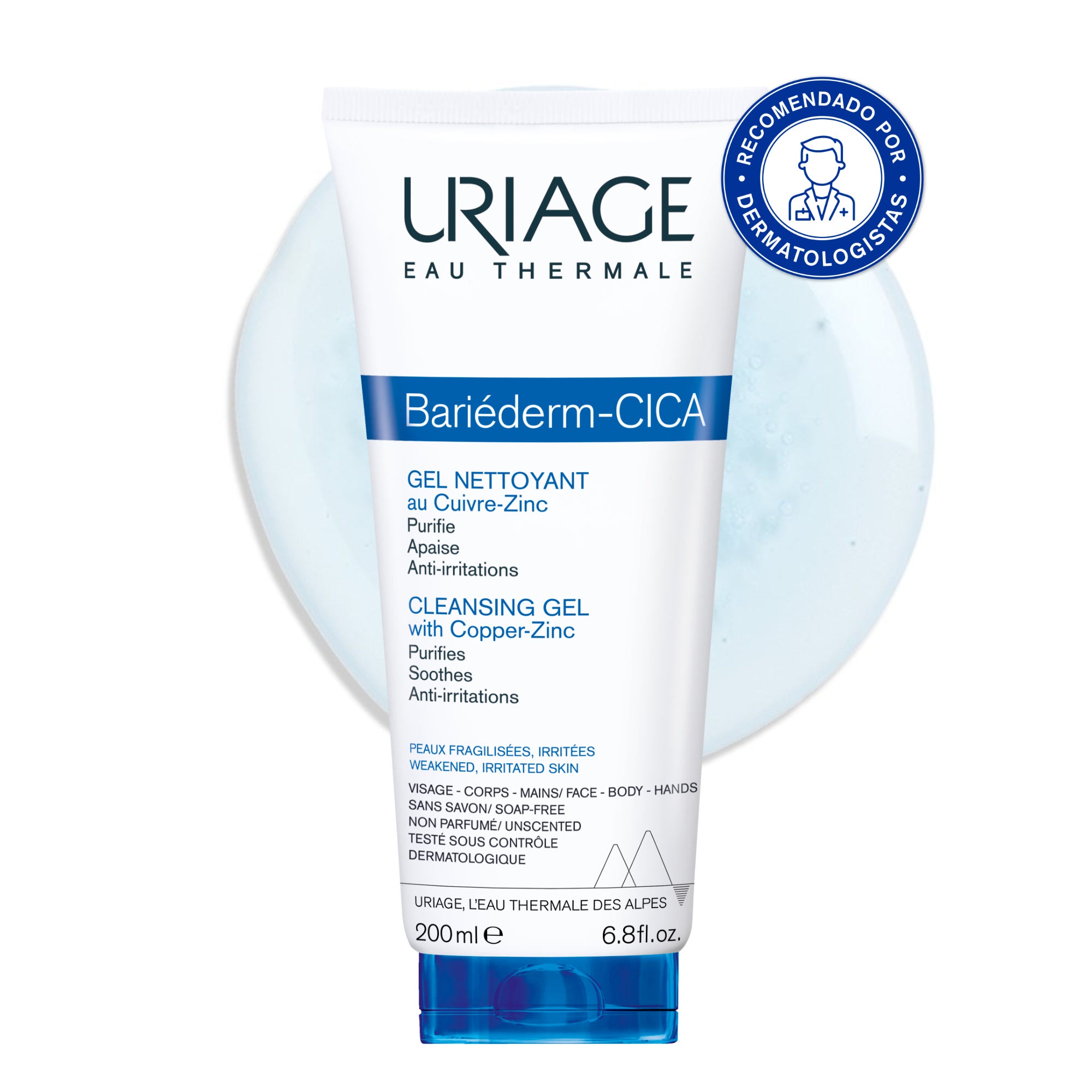 Uriage Bariéderm Cleansing Cica-gel - 200ml - Healtsy