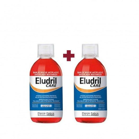 Eludril Care Mouthwash - 500ml (Double Pack)