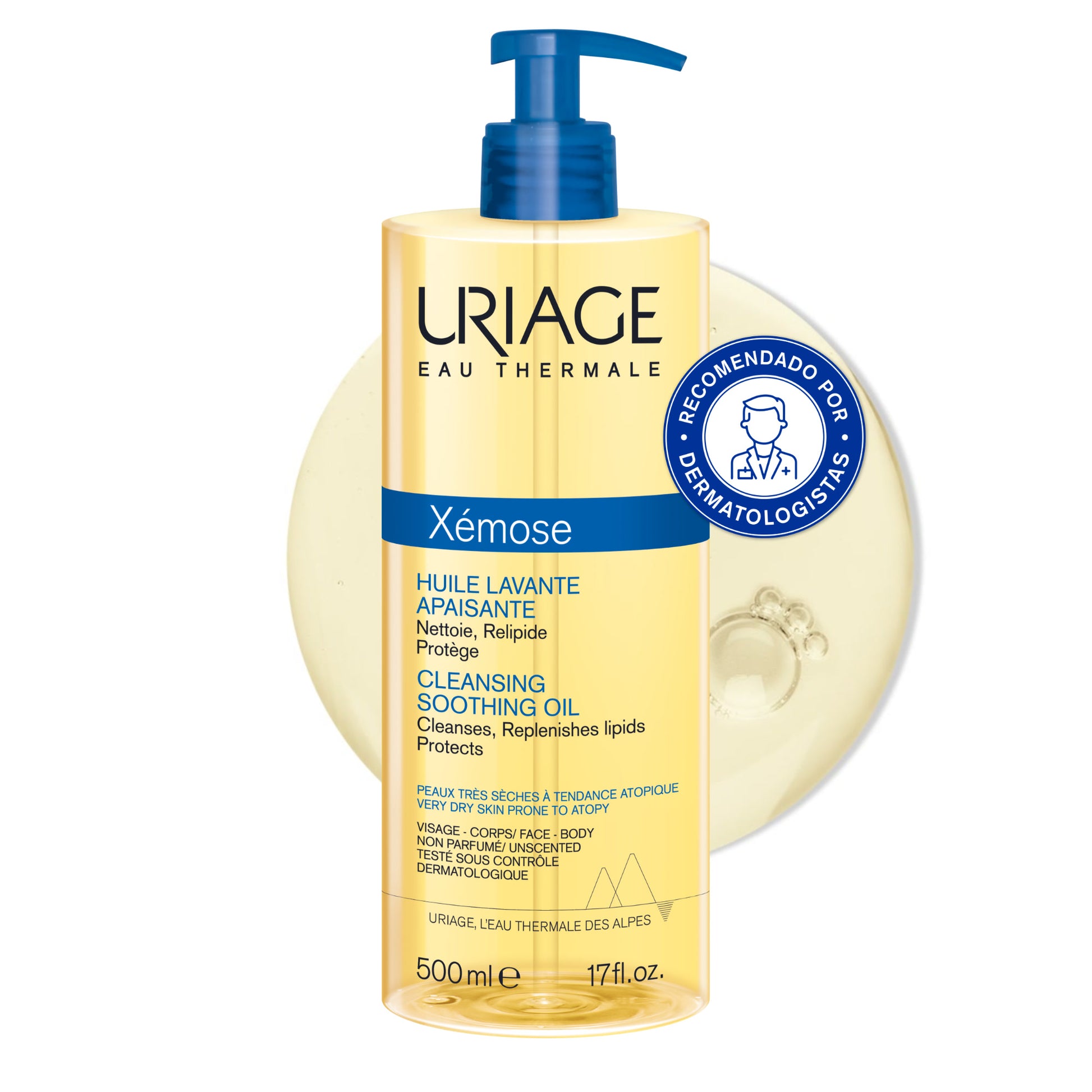 Uriage Xémose Cleansing Soothing Oil - 500ml - Healtsy
