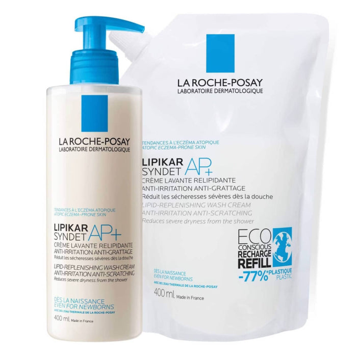 La Roche-Posay Lipikar Syndet Ap(+) + Refill (400+400ml)