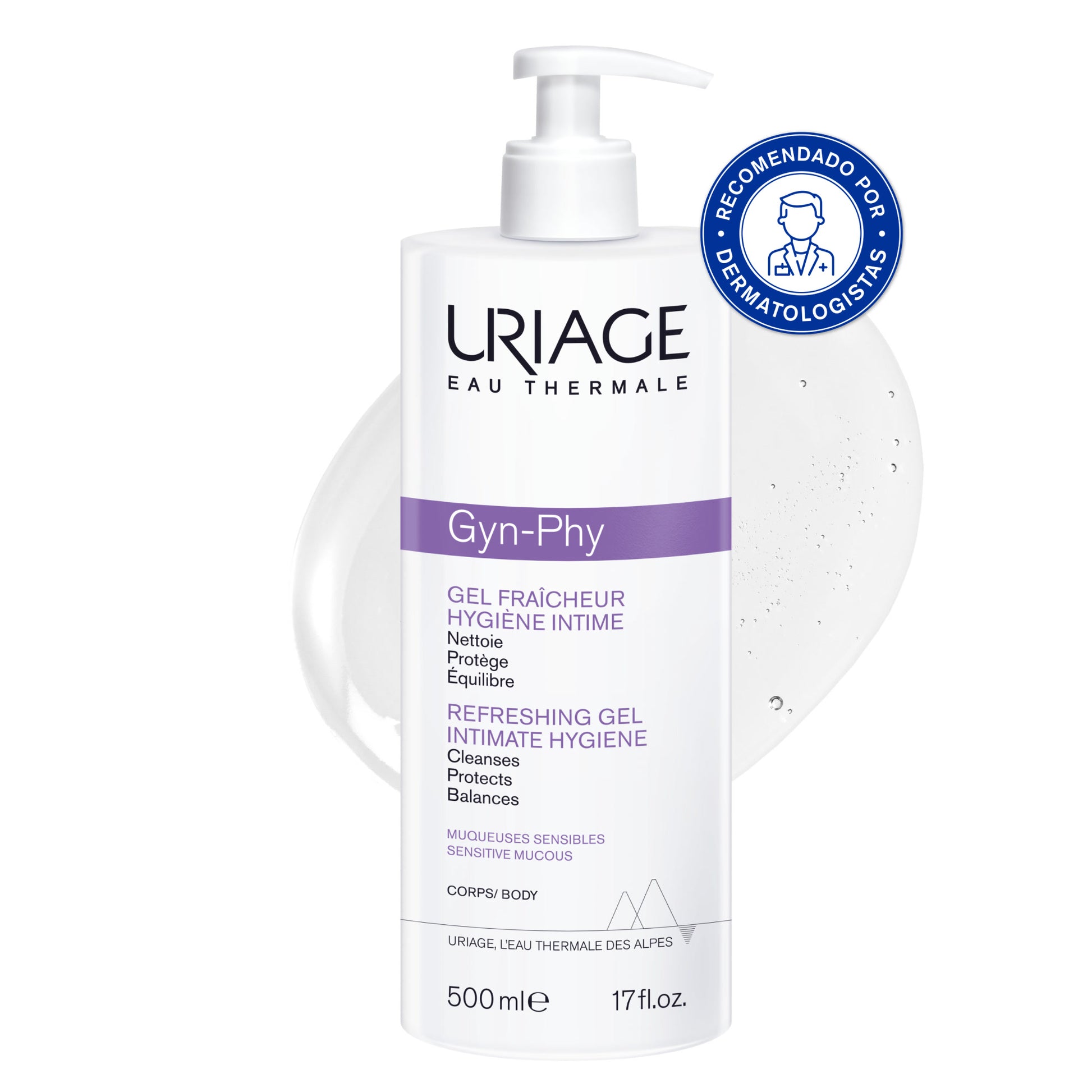Uriage Gyn-Phy Refreshing Gel Intimate Hygiene - 500ml - Healtsy