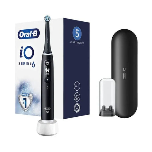 Oral B Lab IO6 Electric Toothbrush Black + Refill - Healtsy