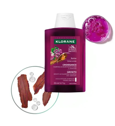 Klorane Quinine Hair Growth Accelerator Shampoo - 200ml - Healtsy