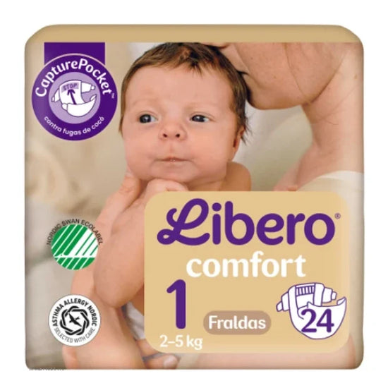 Libero Comfort _Size 1_ 2–5 kg (x24 units) - Healtsy