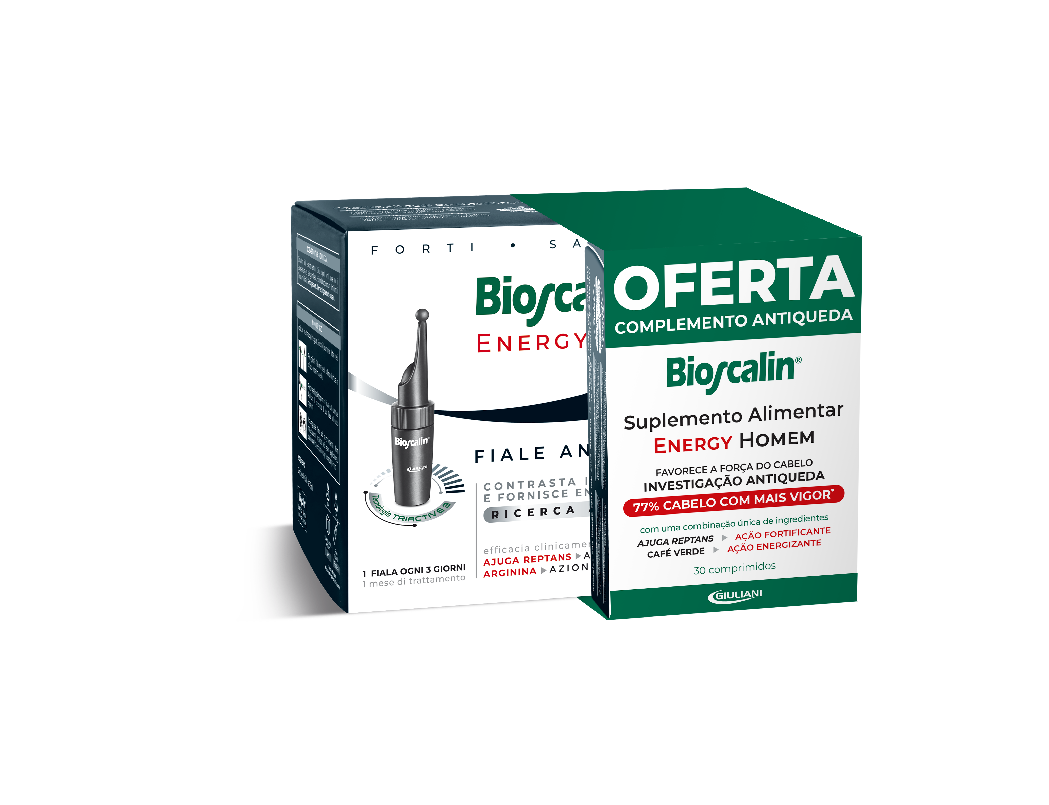 Bioscalin Energy Man (x10 vials) +  Bioscalin Energy Man Anti-Hair Loss (x30 tablets) - Healtsy