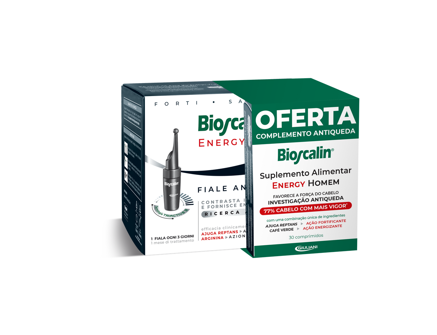 Bioscalin Energy Man (x10 vials) +  Bioscalin Energy Man Anti-Hair Loss (x30 tablets) - Healtsy