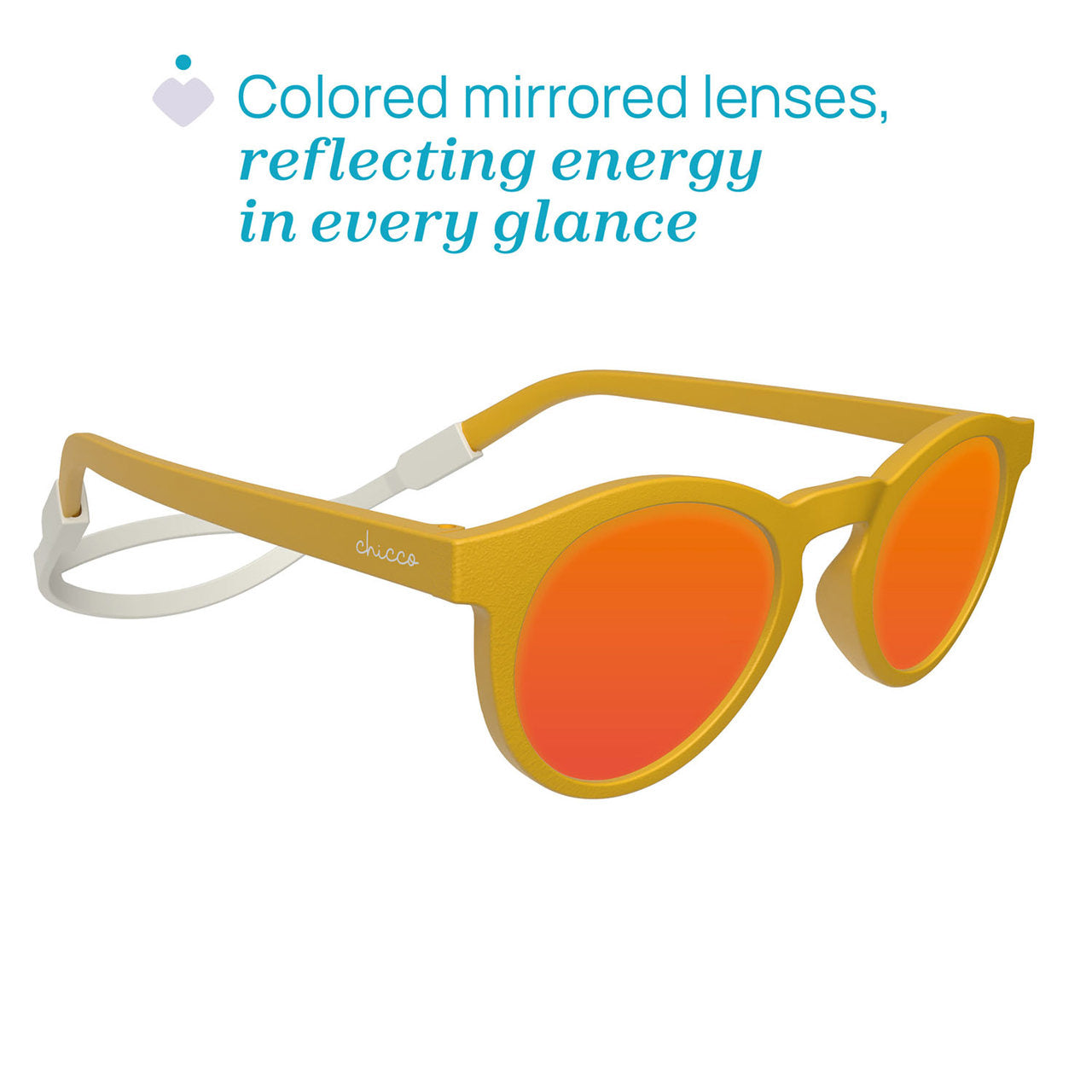 Chicco Sunglasses Mirrored Lenses Yellow 12M+ (re. Ch.Ocu12732200000) - Healtsy