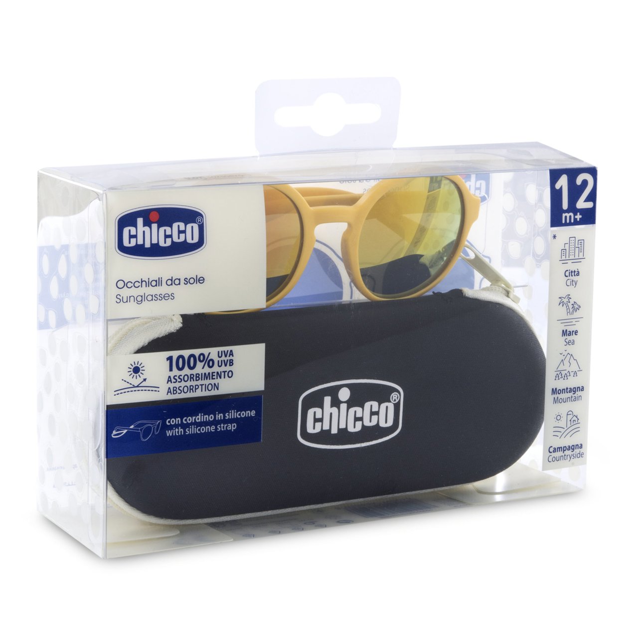 Chicco Sunglasses Mirrored Lenses Yellow 12M+ (re. Ch.Ocu12732200000) - Healtsy