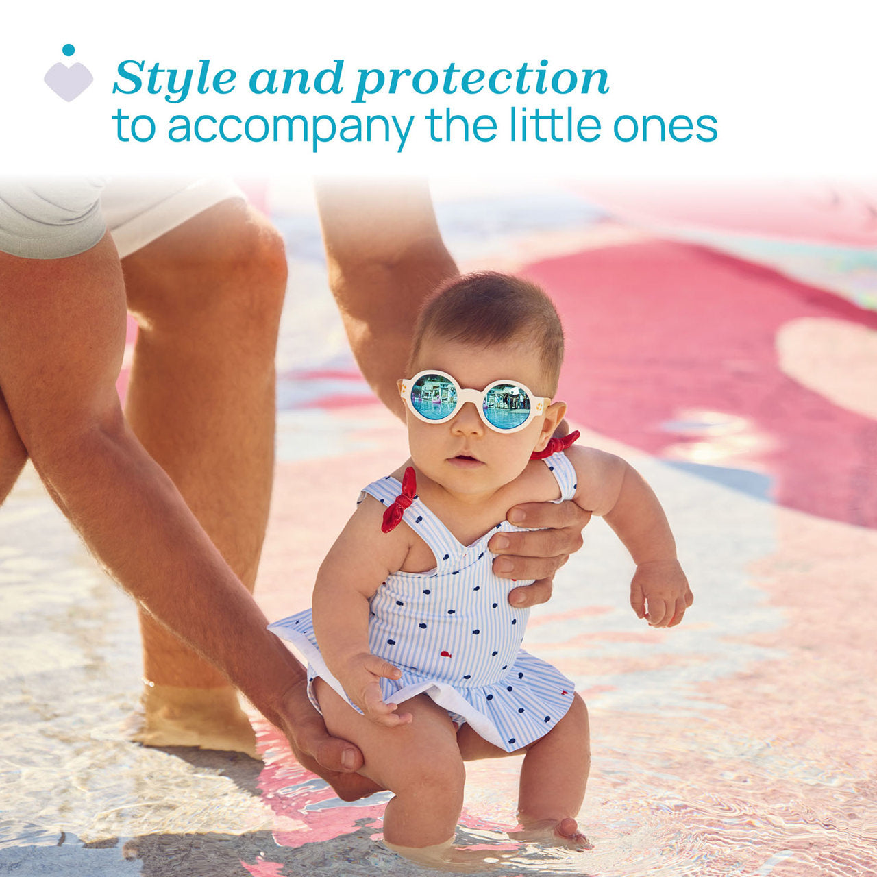 Chicco Sunglasses with Mirrored Lenses, White, 0M+ (ref. Ch.Ocu12730000000) - Healtsy