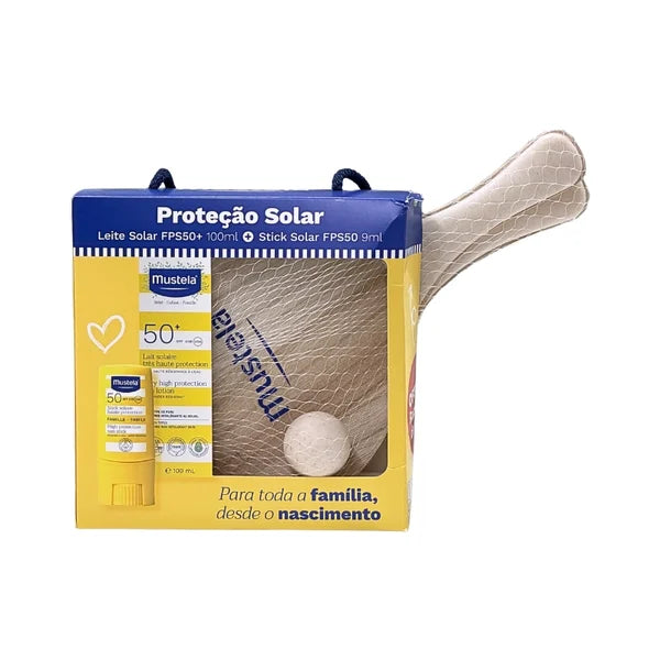 Mustela Solar Milk SPF50+ 100ml + Stick SPF50+ + Paddles offer - Healtsy