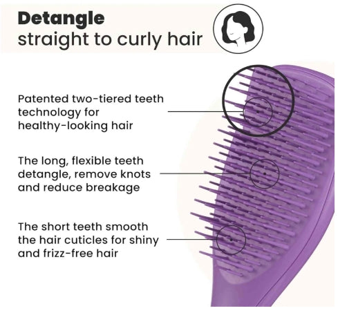 Tangle Teezer Detangler Brush Mini Purple - Healtsy