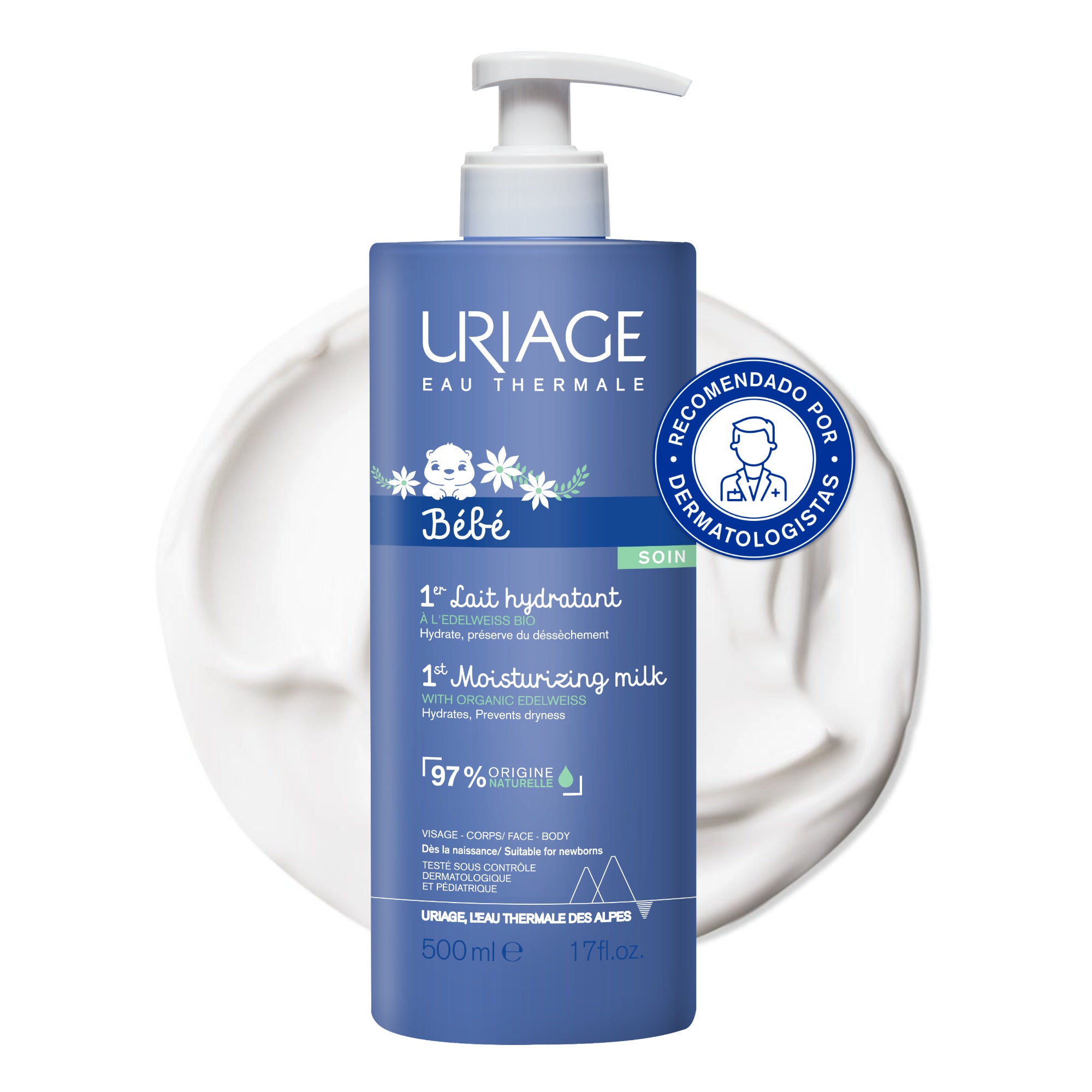 Uriage Baby 1st Moisturizing Milk - 500ml - Healtsy