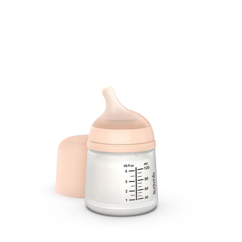 Suavinex Zero Bottle with Anti-Colic Silicone Teat - 120ml - Fair - Healtsy