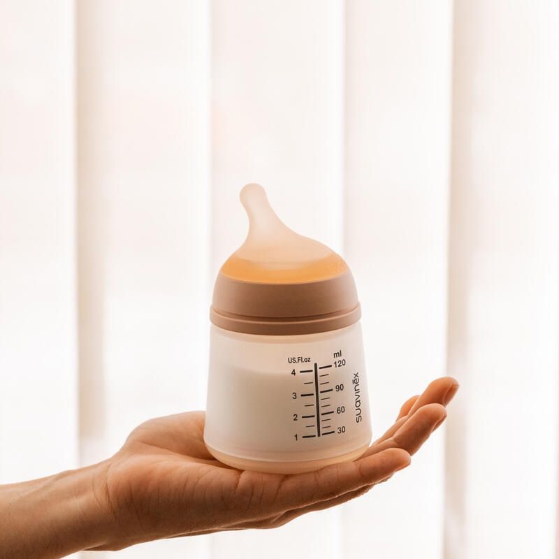 Suavinex Zero Bottle with Anti-Colic Silicone Teat - 120ml - Fair - Healtsy