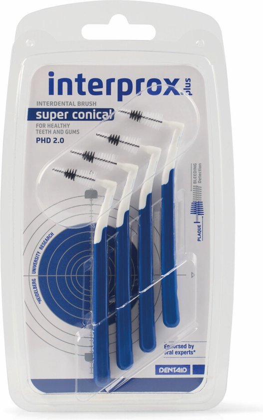 Interprox Plus Super Conical Interdental Brush (x4 units) - Healtsy