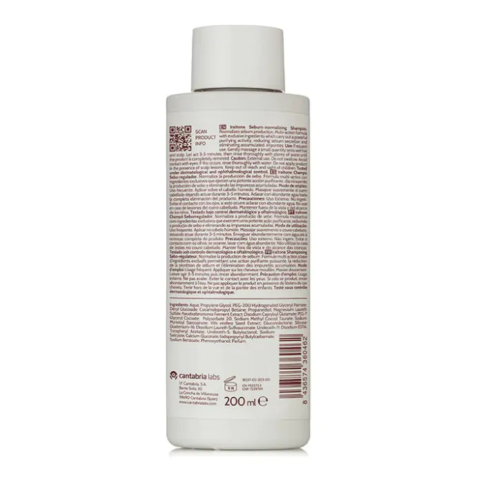 Iraltone Seboregulating Shampoo - 200ml - Healtsy