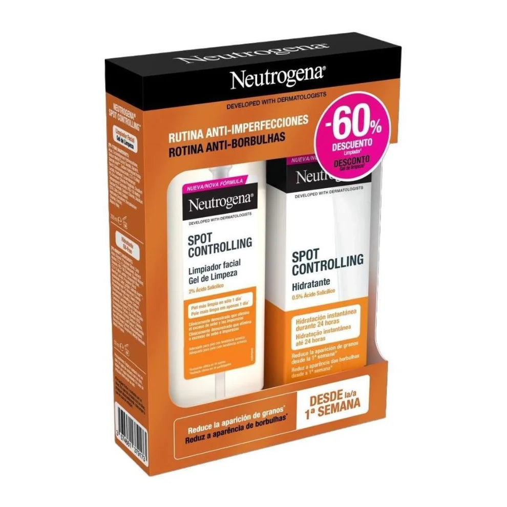 Neutrogena Visibly Clear Moisturizer - 50ml + Cleansing Gel - 200ml - Healtsy
