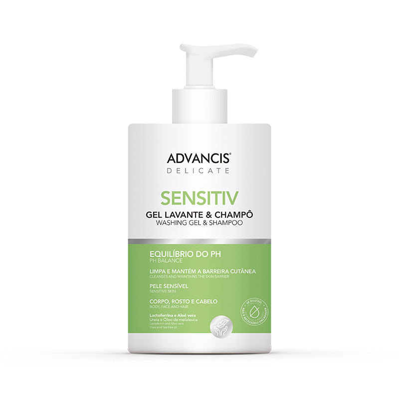 Advancis Delicate Sensitiv Wash Gel/Shampoo - 500ml - Healtsy