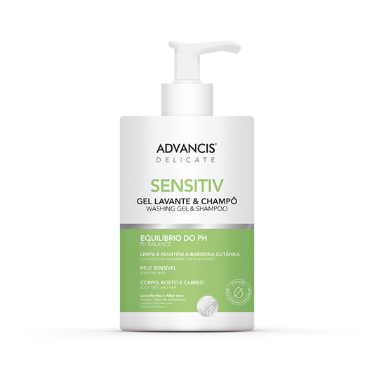 Advancis Delicate Sensitiv Wash Gel/Shampoo - 500ml - Healtsy