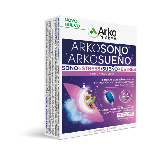 Arkosono Sleep & Stress (x 15 tablets) - Healtsy