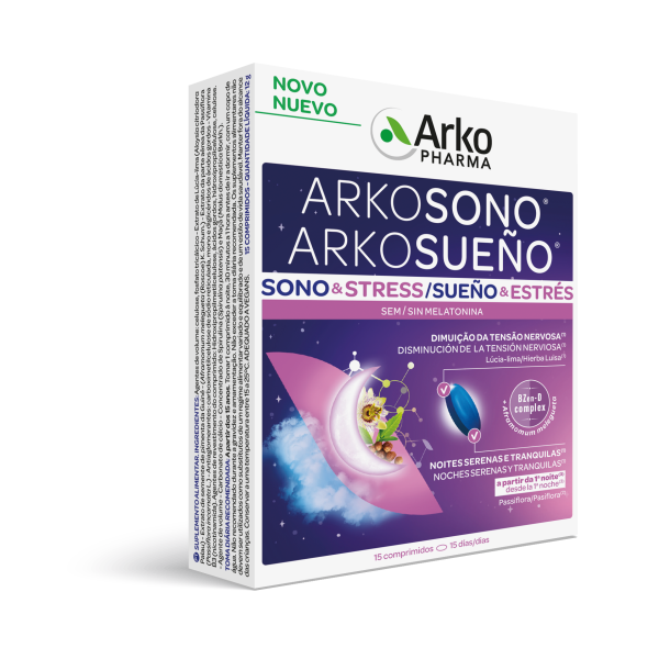 Arkosono Sleep & Stress (x 15 tablets) - Healtsy
