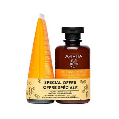 Apivita Keratin Repair Shampoo - 250ml + Conditioner Offer - 150ml - Healtsy