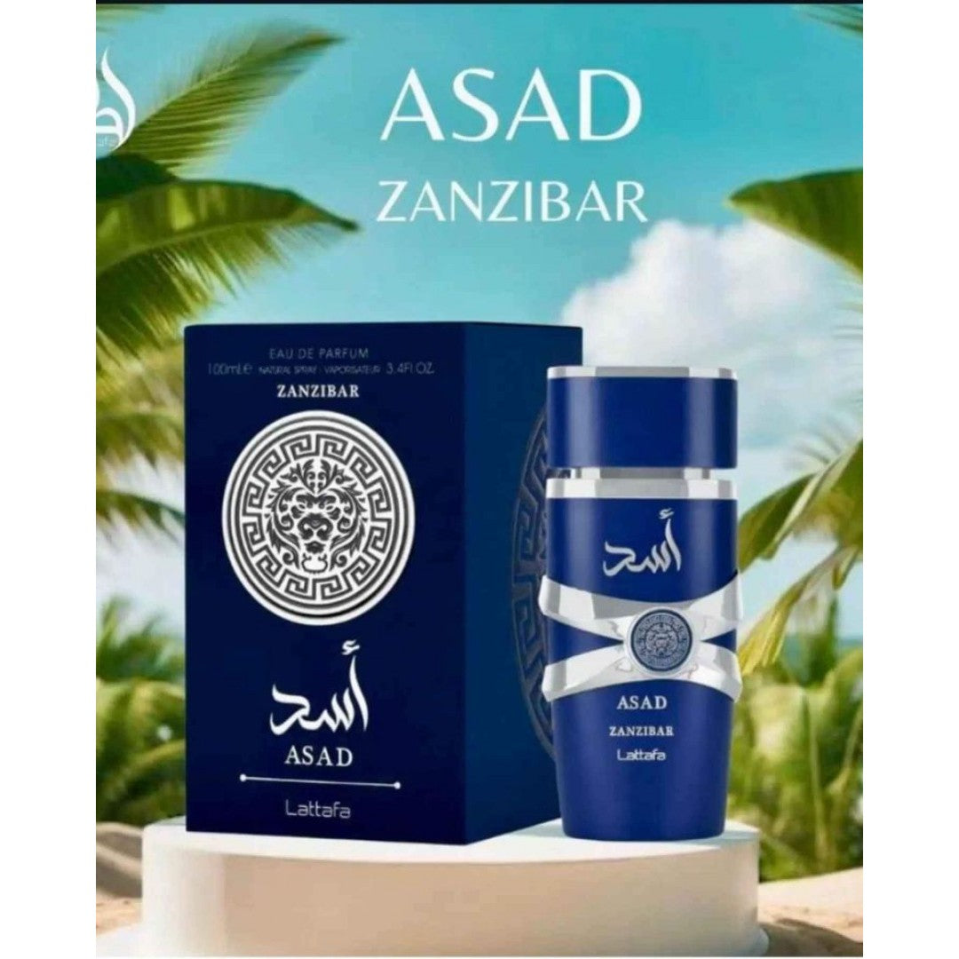 Lattafa Asad Zanzibar Eau Parfum Men 100mL - Healtsy