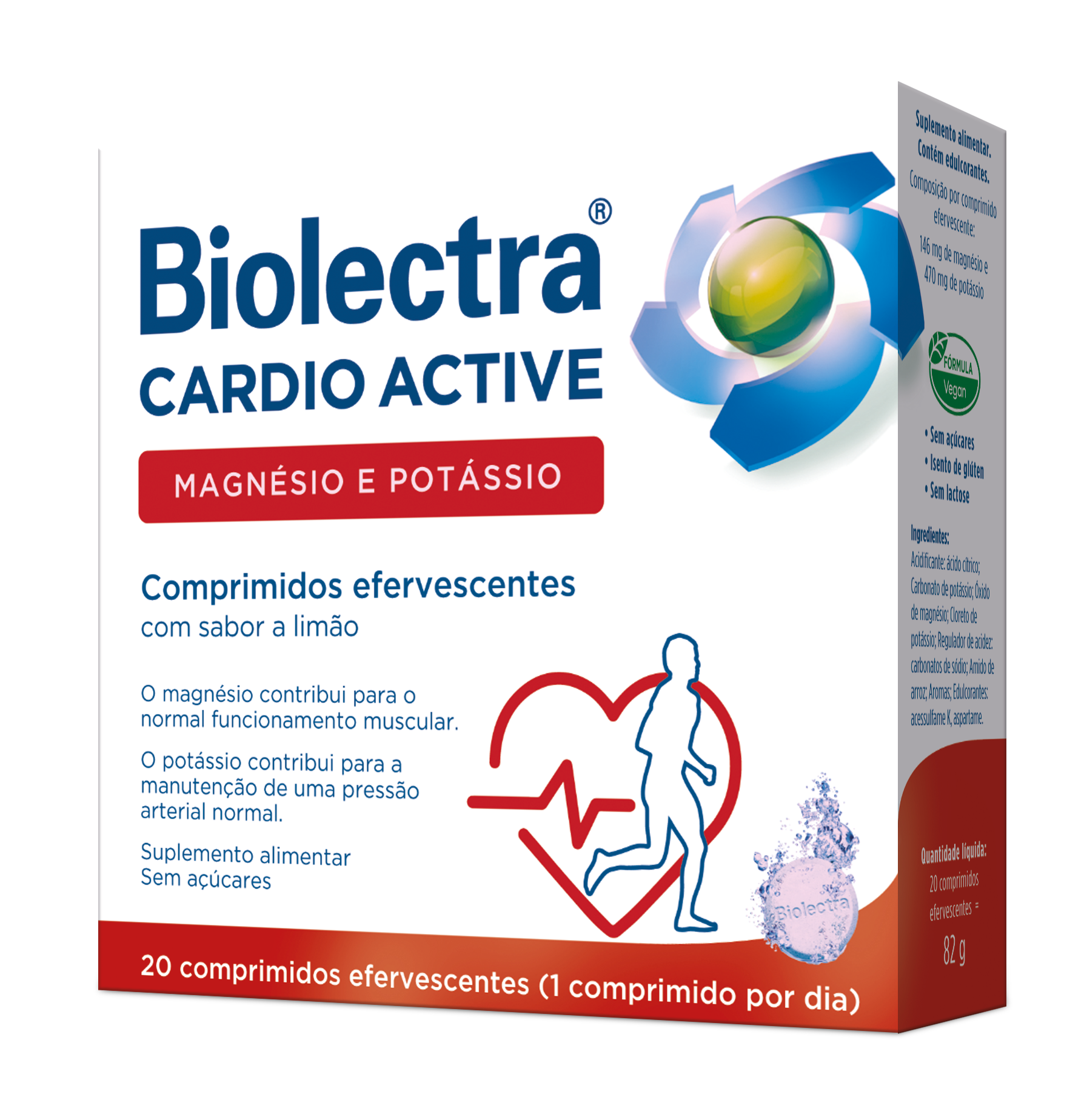 Biolectra Cardio Active (x20 effervescent tablets - Healtsy