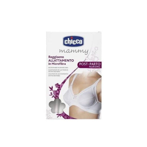 Chicco White Microfiber Nursing Bra Size 40 Cup B (ref. Ch.21161000410) - Healtsy