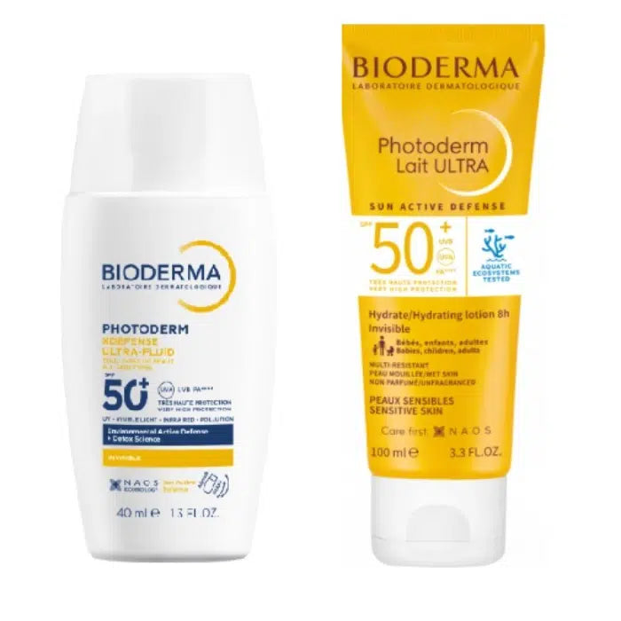Bioderma Photoderm XDefense Ultra-Fluid SPF50+ 40ml + Photoderm Ultra Milk SPF50+ 100ml - Healtsy