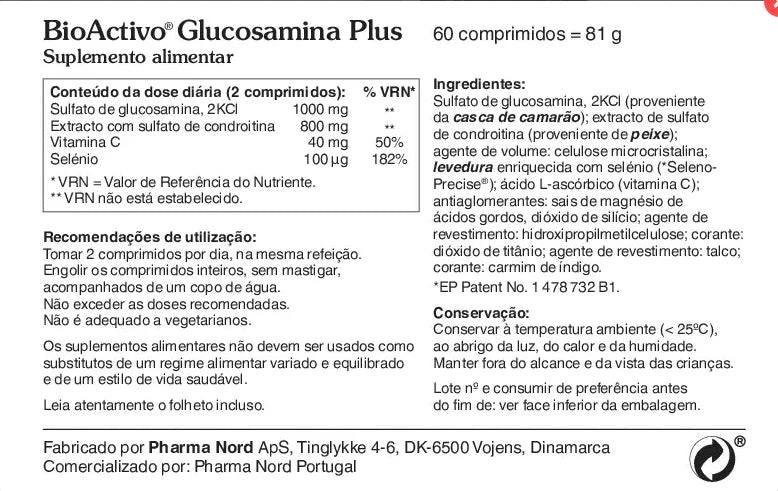 Bioactive Glucosamine Plus Tablets (x60 units) - Healtsy