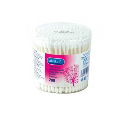 Alvita Cotton Swabs (x200 units) - Healtsy